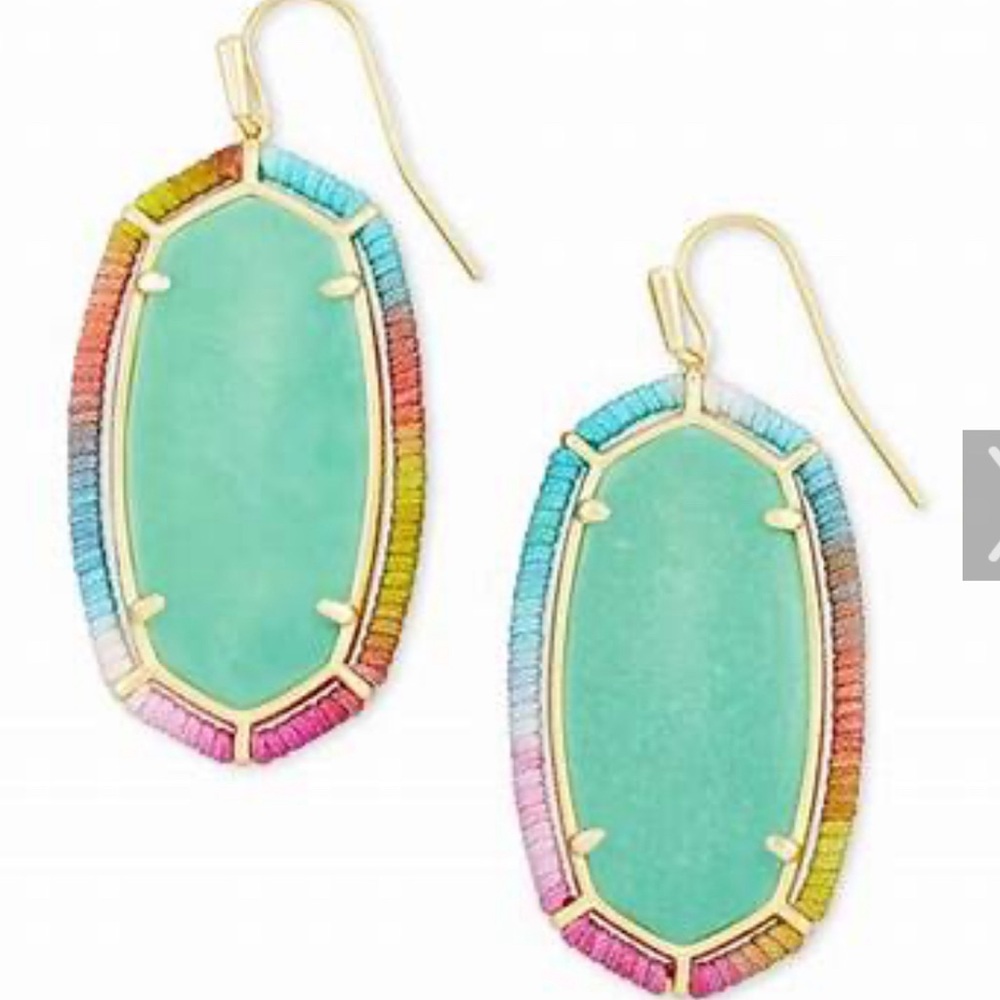 EUC Kendra Scott Treaded Elle earrings
